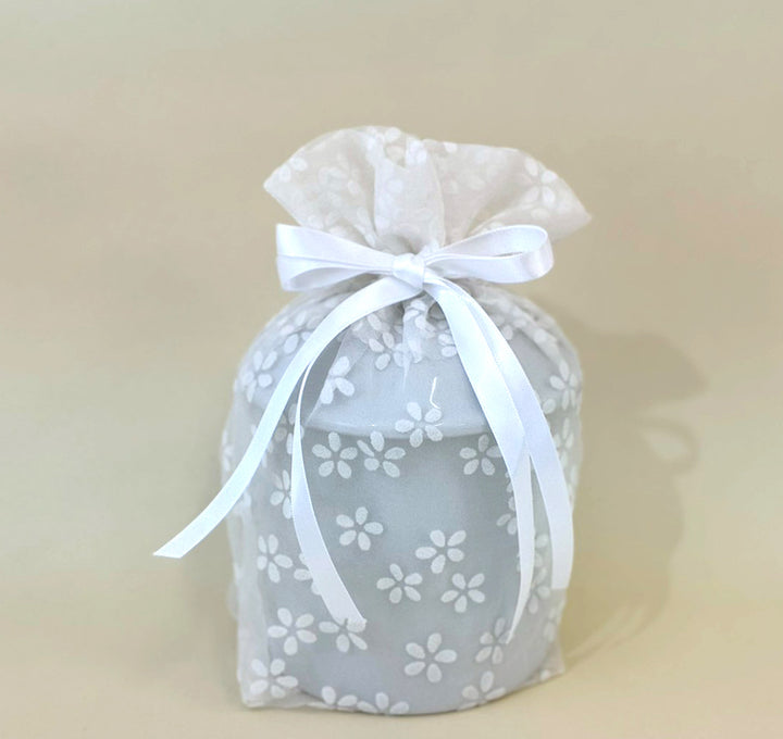 花柄オーガンジー