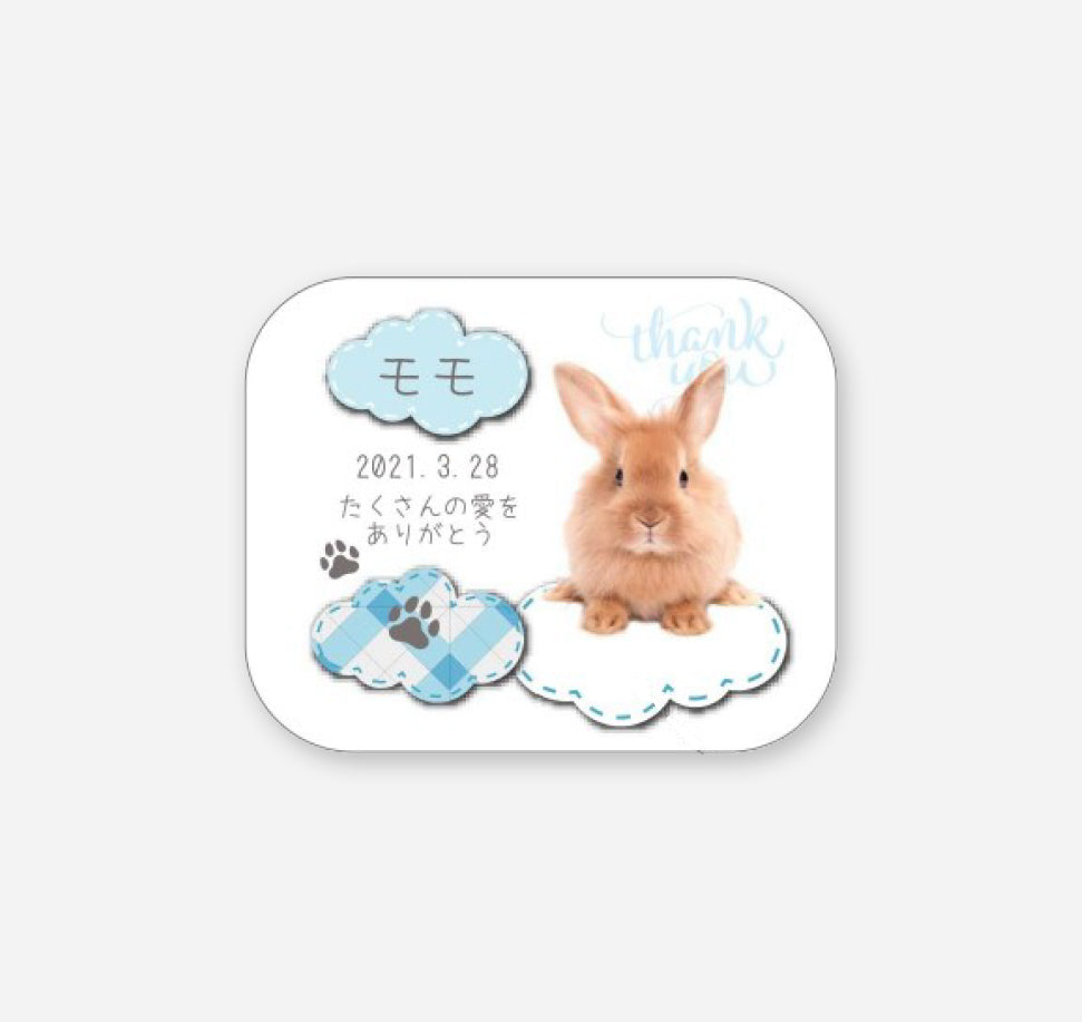 メモリアルアクリル位牌 四角型（デザイン全9種）